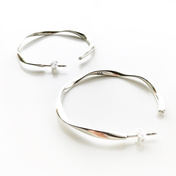【予約販売】PHILIPPE AUDIBERT/Charlee earring M brass silver color,