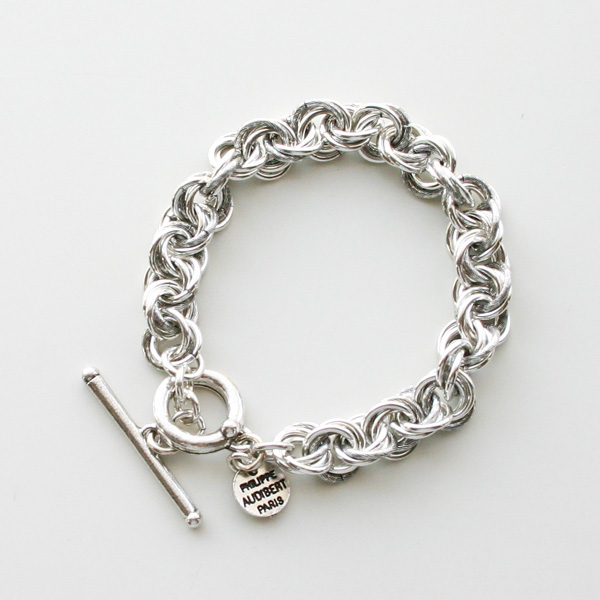 【再入荷】PHILIPPE AUDIBERT/Poe bracelet brass silver color,